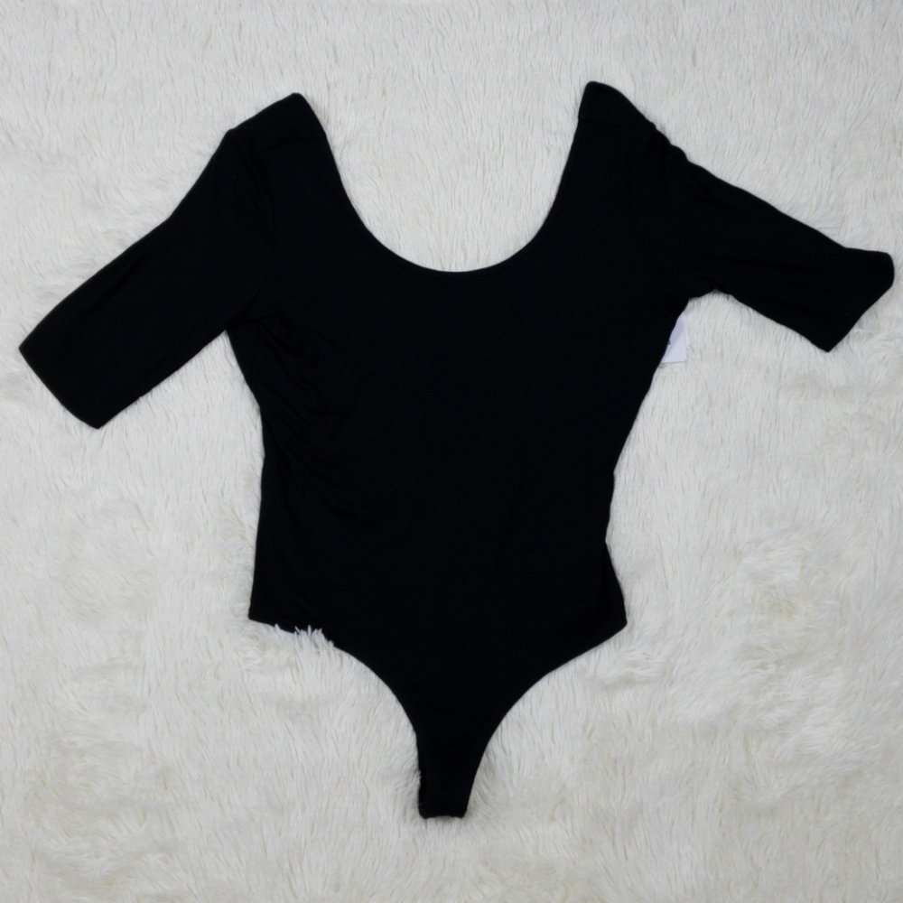Guess Slim Scoop Thong Bodysuit Size XL